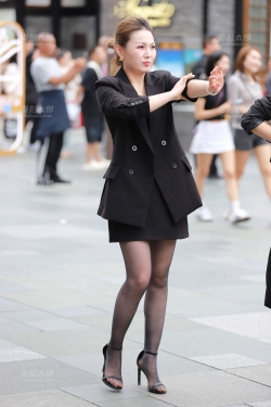 韵味黑丝西服套装101P